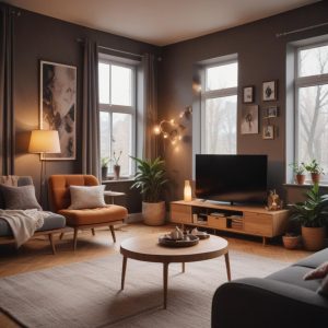 Интерьер в стиле современной эклектики: сочетание разноформенных элементов и фактур