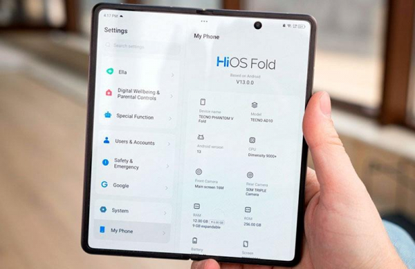 Обзор Tecno Phantom V Fold: самого доступного складного смартфона флагмана