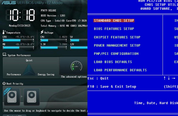 Интерфейс UEFI: что это такое и чем отличается от BIOS